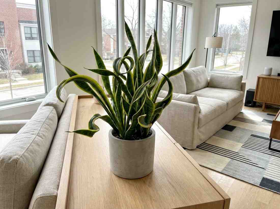 twister snake plant natural twisting leaf pattern indoor